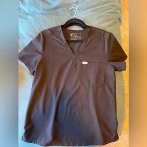 FIGS size Medium black Catarina scrub top